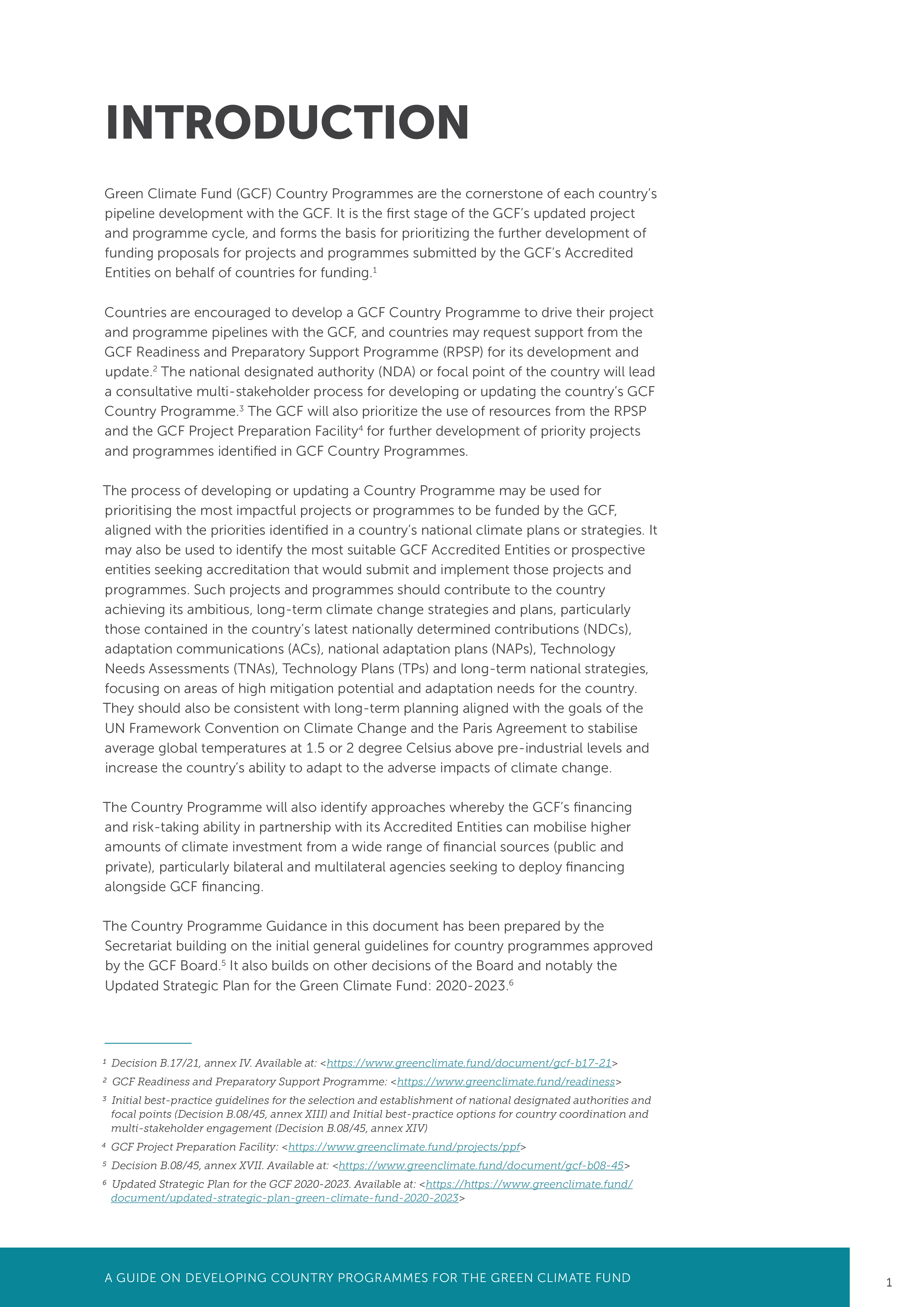 绿色气候基金(GCF):绿色气候基金发展中国家方案指南(英文版)